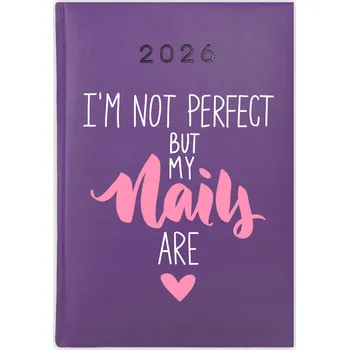 Kalendář Knihový kalendář 2026 A5 fialový