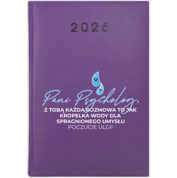 Kalendář Knižní kalendář 2026 A5 FunnyCase fialový