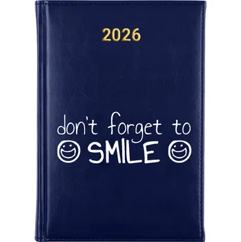 Diář Knižní kalendář 2026 A5 modrý