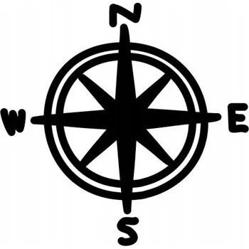 Samolepicí dekorace na vozidlo Samolepka na auto kompas