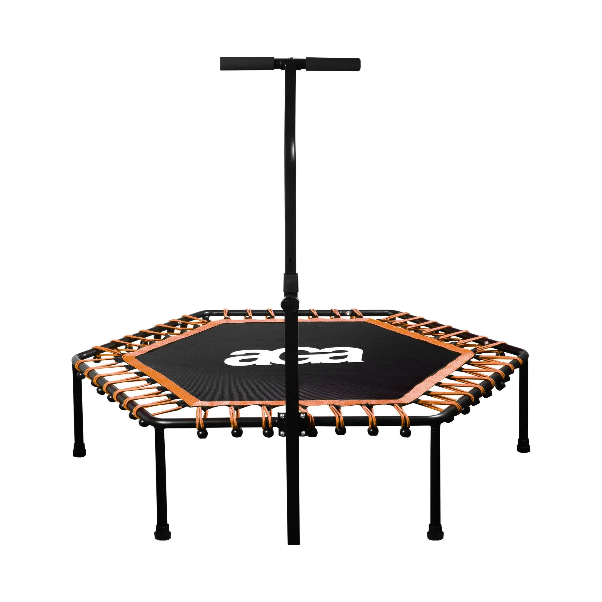 Fotografie 2 - Trampolína Aga Fitness 130 cm oranžová + madlo