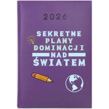 Kalendář Knihový kalendář 2026 A5 fialový