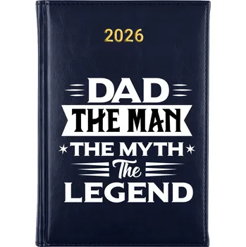 Kalendář Knižkový kalendář 2026 A5 FunnyCase modrý