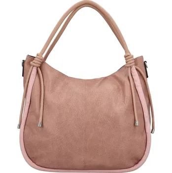 Kabelka Módní dámská koženková kabelka na rameno Orsolya, starorůžová