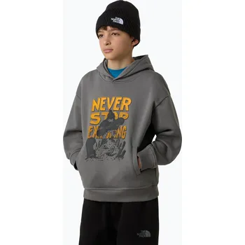 Chlapecká mikina Dětská mikina The North Face Sports Oversized Hoodie Graphic smoked pearl