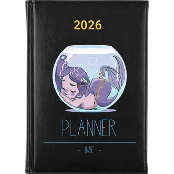 Kalendář Knižkový kalendář 2026 A5 černý