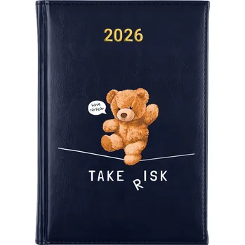 Kalendář Knižkový kalendář 2026 A5 FunnyCase modrý