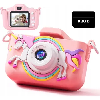 Digitální kompakt DĚTSKÝ DIGITÁLNÍ FOTOAPARÁT 40Mpx KAMERA + 32GB