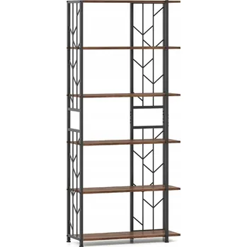 Knihovna Regál Costway 80 cm x 180 cm x 31 cm v odstínech hnědé