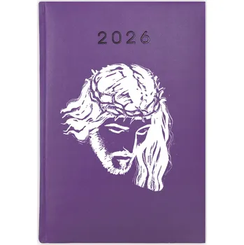 Kalendář Knihový kalendář 2026 A5 fialový