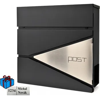 Poštovní schránka D3693 poštovní schránka černá + nerez Nerez / Černá Ne