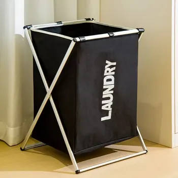 Koš na prádlo Skládací koš na prádlo, černá, TOTA
