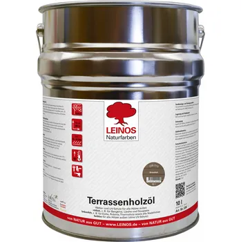barva a nátěr na dřevo LEINOS 236.015 - Terasový olej nahnědlý 10lt