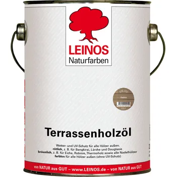 barva a nátěr na dřevo LEINOS 236.002 - Terasový olej bezbarvý 2,5lt