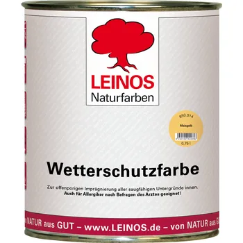 Olej na dřevo LEINOS 850.014 - Venkovní olejová barva - Kukuřičně žlutá 0,75lt