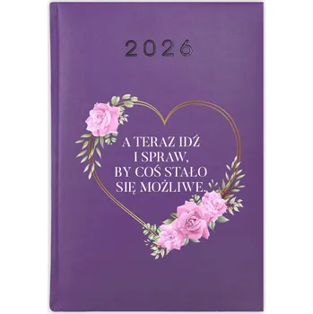 Kalendář Knihový kalendář 2026 A5 fialový