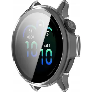 Pouzdro na mobilní telefon Pouzdro s tvrzeným sklem 2v1 pro Garmin Vivoactive 6 - Kompletní ochrana | Průhledné pouzdro