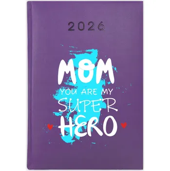 Kalendář Knihový kalendář 2026 A5 fialový