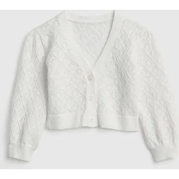 Dívčí svetr GAP Baby kardigan na knoflíky - Holky GAP šedá 2141232