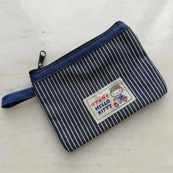 Kosmetická taška Hello kitty denim taštička kawaii styl | kosmetická taštička, anime peněženka - KT2