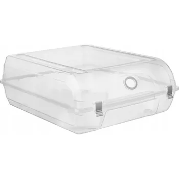 Úložný box Krabice s víkem na boty průhledný