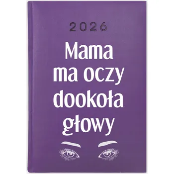 Kalendář Knižkový kalendář 2026 A5 Cute Cups fialový