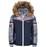 Dívčí lyžařská bunda KILPI LENA-JG SJ0160KI TMAVĚ MODRÁ 86