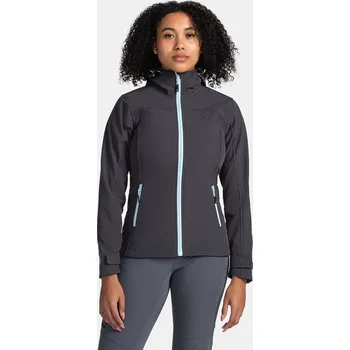 Dámská softshellová bunda Dámská softshellová bunda KILPI RAVIA-W TL0109KI TMAVĚ ŠEDÁ/MODRÁ 34