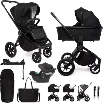 Kočárek MUUVO Kočárek kombinovaný Quick SE 2 set 2v1 + CYBEX Aton B2 i-Size + základna Chromium black