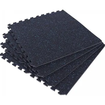 Gorilla Sports sada ochranných podložek, 4 ks, černá/modrá