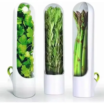 Dóza na potraviny Uchovejte bylinky déle čerstvé bez starostí | dóza, kuchyňská nádoba - Bílý