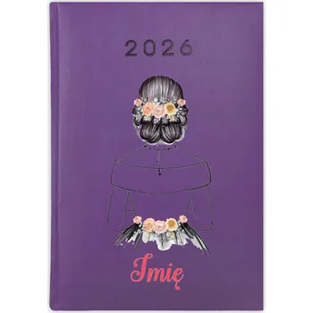 Diář Knihový kalendář 2026 A5 fialový