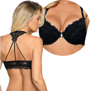 Podprsenka Černá push-up podprsenka Róża, velikost 85C