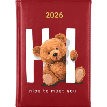 Kalendář Knižní kalendář 2026 A5 FunnyCase červený