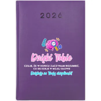 Kalendář Knižní kalendář 2026 A5 FunnyCase fialový
