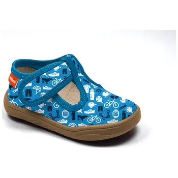 Chlapecká obuv Milami barefoot přezůvky BF1 MAC41-06A Light blue Bike Velikost: 26