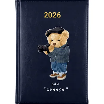 Kalendář Knižkový kalendář 2026 A5 FunnyCase modrý