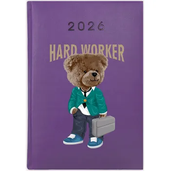 Kalendář Knihový kalendář 2026 A5 fialový