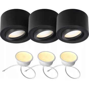 Stropní přisazené svítidlo Edo 4,8 W LED insert černé