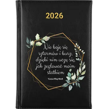 Kalendář Knižní kalendář 2026 A5 FunnyCase černý