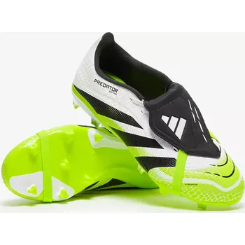 Kopačky Dětské kopačky adidas Predator League FT FG/MG JR bílá/zelená (2,5uk/ 35EU/ 21,2cm)