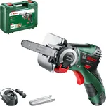 BOSCH EasyCut 12 NanoBlade aku mini řetězová pila 12V/1*2,5Ah, řez 65mm, kufr 06033C9000