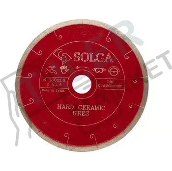 Řezný kotouč SOLGA Diamantový kotouč na tvrdou keramiku a gres 180/25,4 (Ref. 20010180)