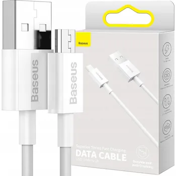 Datový kabel Kabel Baseus USB - microUSB typ B 1 m bílý