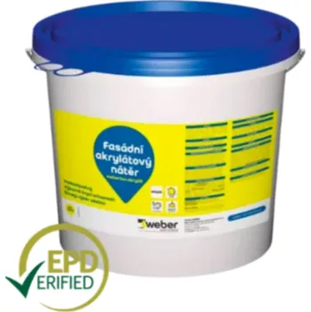 Fasádní barva Weberton akrylát 25 kg (ks) - množstevní sleva při odběru nad 15 000 Kč