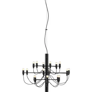 Flos 2097 E14 závěsný lustr 18 / Černá matná