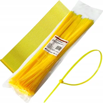 Stahovací páska Upínací pásky Stahovací Pásky 3,6 x 370 mm, žluté