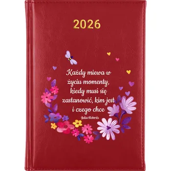 Kalendář Knižní kalendář 2026 A5 FunnyCase červený