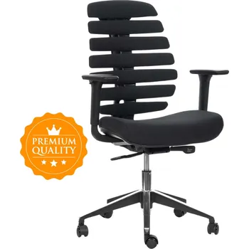 MERCURY kancelářská židle FISH BONES černý plast, 26-60 černá, 3D područky