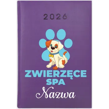 Kalendář Knižkový kalendář 2026 A5 Cute Cups fialový